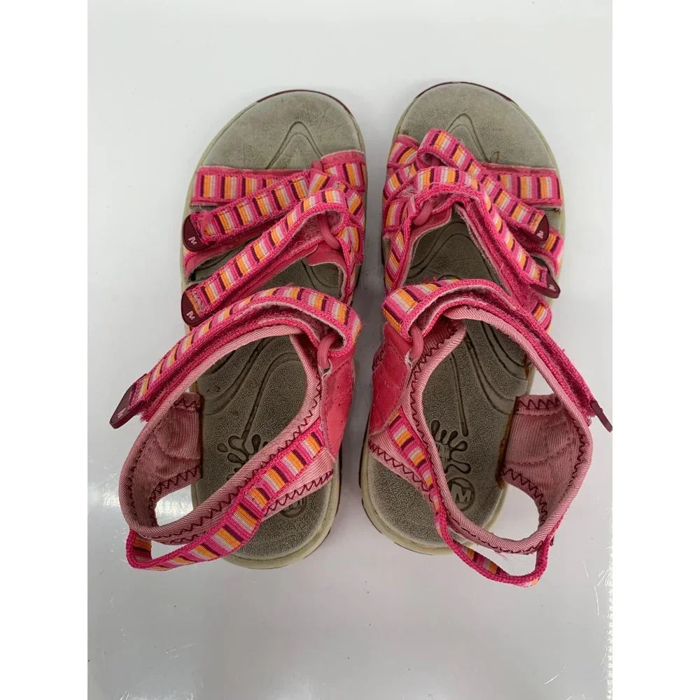 Merrell Girls 2M Pink Spinner 3 Strap Sandals